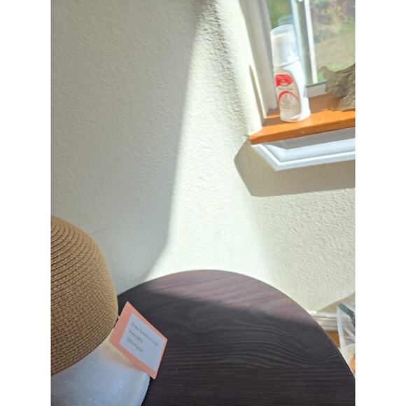 Surell Women Paper/Straw Baseball Cap New With Tags Black Visor - Picture 2 of 7